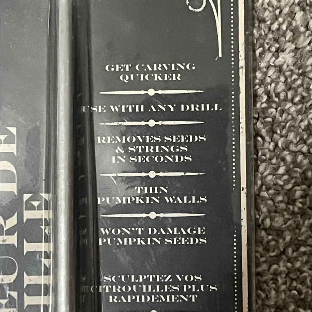 Williams Sonoma Pumpkin Gutter Drill Extension New 2013 Sealed Halloween Pie